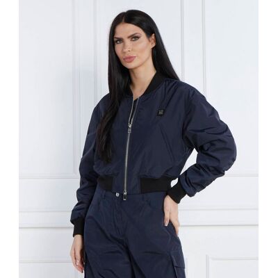 HUGO Kurtka bomber amorali-1 Cropped Fit granatowy 38 HUGO Kurtka bomber amorali-1 Cropped Fit granatowy 38