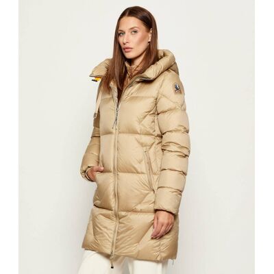 PARAJUMPERS Puchowa kurtka JANET Regular Fit beżowy M PARAJUMPERS Puchowa kurtka JANET Regular Fit beżowy M
