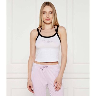 Juicy Couture Top AMIRA Cropped Fit biały XL Juicy Couture Top AMIRA Cropped Fit biały XL