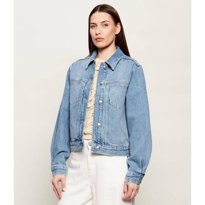 Rag&Bone; Jeansowa kurtka MARIE Regular Fit niebieski L Rag&Bone; Jeansowa kurtka MARIE Regular Fit niebieski L