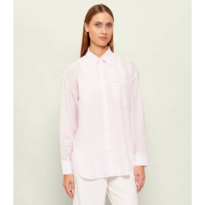 Guess Jeans Koszula Oversize fit pudrowy róż S Guess Jeans Koszula Oversize fit pudrowy róż S