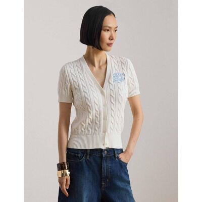 Polo Ralph Lauren LAUREN RALPH LAUREN Kardigan Slim Fit biały M Polo Ralph Lauren LAUREN RALPH LAUREN Kardigan Slim Fit biały M