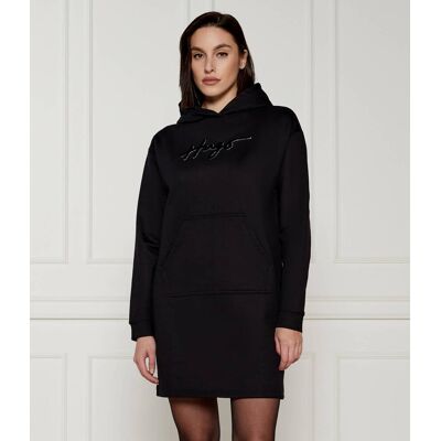 HUGO Sukienka Nevalia Oversize fit czarny S HUGO Sukienka Nevalia Oversize fit czarny S
