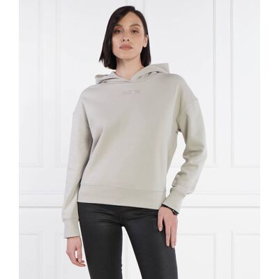 Calvin Klein Bluza Micro Logo Regular Fit beżowy XL Calvin Klein Bluza Micro Logo Regular Fit beżowy XL