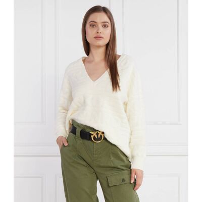 Pinko Sweter Regular Fit ecru S Pinko Sweter Regular Fit ecru S