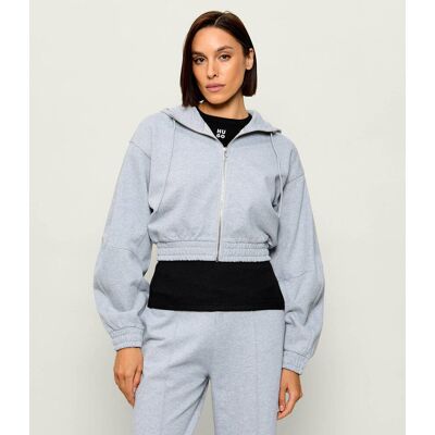 Hugo Blue Bluza Dolpie_B Cropped Fit szary M Hugo Blue Bluza Dolpie_B Cropped Fit szary M
