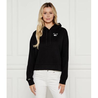 Lacoste Bluza Oversize fit czarny 42 Lacoste Bluza Oversize fit czarny 42