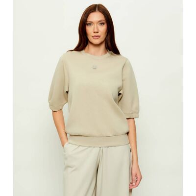 Giorgio Armani Exchange Bluza Relaxed fit beżowy XS Giorgio Armani Exchange Bluza Relaxed fit beżowy XS