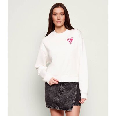 Hugo Blue Bluza Delessa_B_2 Regular Fit biały L Hugo Blue Bluza Delessa_B_2 Regular Fit biały L