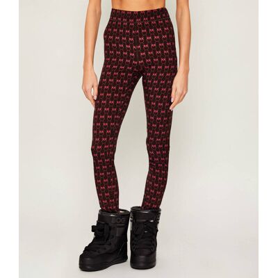 Pinko Legginsy GELOSO Slim Fit bordowy XS Pinko Legginsy GELOSO Slim Fit bordowy XS