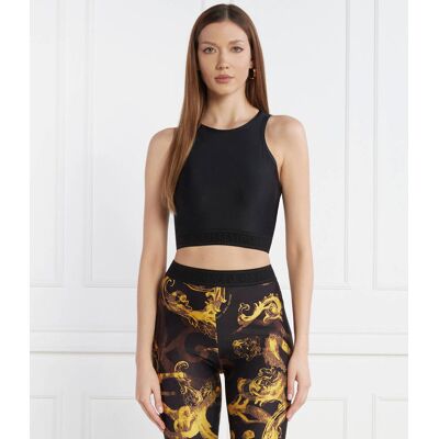 Versace Jeans Couture Top Slim Fit czarny 38 Versace Jeans Couture Top Slim Fit czarny 38