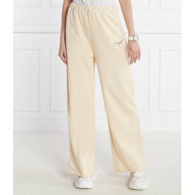HUGO Spodnie dresowe Nasuede_2 Oversize fit beżowy M HUGO Spodnie dresowe Nasuede_2 Oversize fit beżowy M