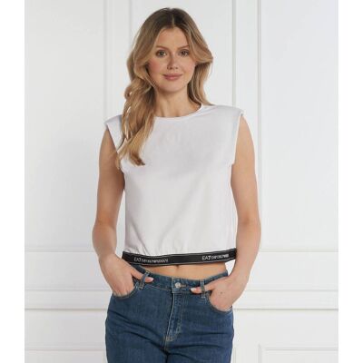 EA7 Top Cropped Fit biały XXL EA7 Top Cropped Fit biały XXL