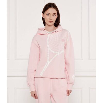 Marc Cain Bluza Relaxed fit pudrowy róż 42 Marc Cain Bluza Relaxed fit pudrowy róż 42