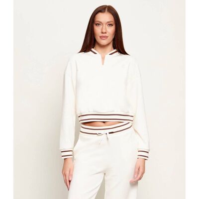 Giorgio Armani Exchange Bluza Cropped Fit ecru M Giorgio Armani Exchange Bluza Cropped Fit ecru M