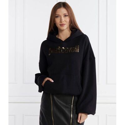 Just Cavalli Bluza Regular Fit czarny XS Just Cavalli Bluza Regular Fit czarny XS