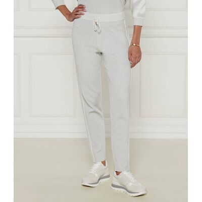 Liu Jo Sport Spodnie dzianinowe Regular Fit srebrny M Liu Jo Sport Spodnie dzianinowe Regular Fit srebrny M