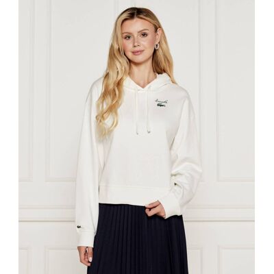 Lacoste Bluza Oversize fit ecru 38 Lacoste Bluza Oversize fit ecru 38