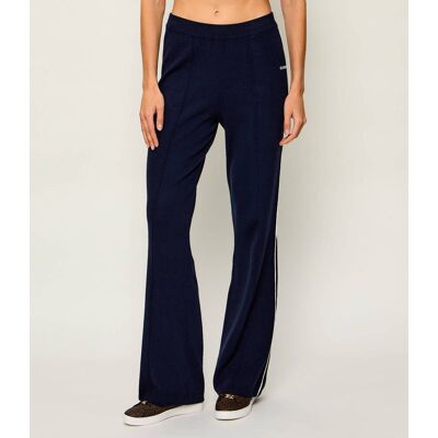 Guess ACTIVE Spodnie dzianinowe LAURENE flare fit granatowy S Guess ACTIVE Spodnie dzianinowe LAURENE flare fit granatowy S
