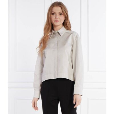 MM Satynowa koszula DANDY Regular Fit beżowy 40 MM Satynowa koszula DANDY Regular Fit beżowy 40