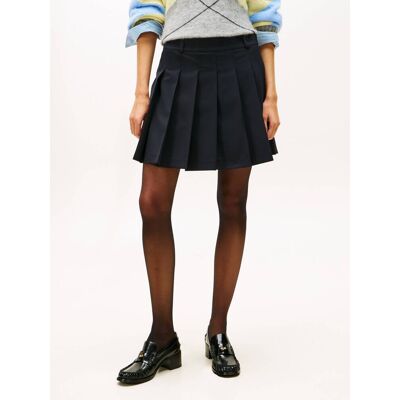 Tommy Hilfiger Spódnica z dodatkiem wełny granatowy 40 Tommy Hilfiger Spódnica z dodatkiem wełny granatowy 40