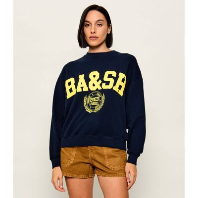 Ba&sh; Bluza BENJAMIN Relaxed fit granatowy S Ba&sh; Bluza BENJAMIN Relaxed fit granatowy S