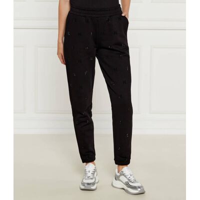 Karl Lagerfeld Spodnie dresowe Rhinestone Regular Fit czarny S Karl Lagerfeld Spodnie dresowe Rhinestone Regular Fit czarny S