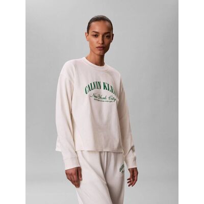 Calvin Klein Underwear Bluza Relaxed fit ecru M Calvin Klein Underwear Bluza Relaxed fit ecru M
