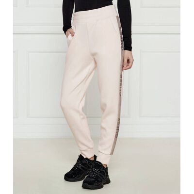 Guess Spodnie dresowe VICTOIRE Regular Fit pudrowy róż L Guess Spodnie dresowe VICTOIRE Regular Fit pudrowy róż L