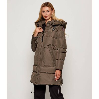 PARAJUMPERS Puchowa kurtka LONG BEAR Slim Fit oliwkowy M PARAJUMPERS Puchowa kurtka LONG BEAR Slim Fit oliwkowy M