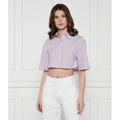 Patrizia Pepe Koszula Cropped Fit różowy 40 Patrizia Pepe Koszula Cropped Fit różowy 40