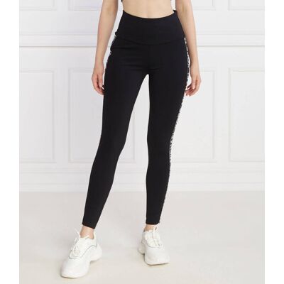 Michael Kors Legginsy SYNTH CONT SPA Slim Fit czarny XS Michael Kors Legginsy SYNTH CONT SPA Slim Fit czarny XS