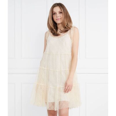 Twinset Actitude Sukienka kremowy L Twinset Actitude Sukienka kremowy L