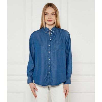 Gant Koszula Relaxed fit niebieski 32 Gant Koszula Relaxed fit niebieski 32