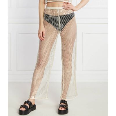 Karl Lagerfeld Spodnie Loose fit kremowy L Karl Lagerfeld Spodnie Loose fit kremowy L