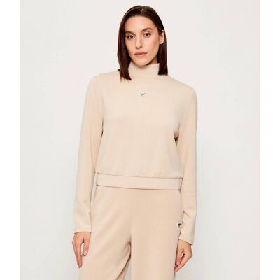 Guess ACTIVE Bluza OLYMPE Regular Fit beżowy L Guess ACTIVE Bluza OLYMPE Regular Fit beżowy L
