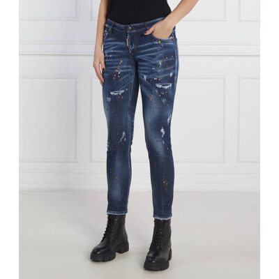 Dsquared2 Jeansy Jennifer Slim Fit low rise granatowy 42 Dsquared2 Jeansy Jennifer Slim Fit low rise granatowy 42
