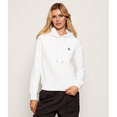 Calvin Klein Jeans Bluza Regular Fit biały L Calvin Klein Jeans Bluza Regular Fit biały L