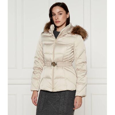 Guess Puchowa kurtka OLGA Regular Fit beżowy XXL Guess Puchowa kurtka OLGA Regular Fit beżowy XXL