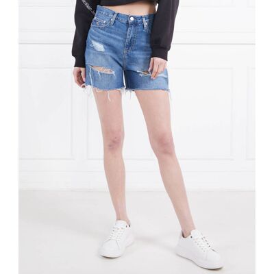 Calvin Klein Jeans Szorty Mom Fit niebieski 29 Calvin Klein Jeans Szorty Mom Fit niebieski 29