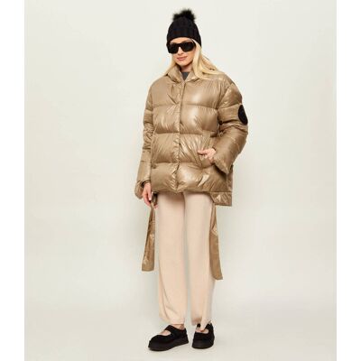 MMC Puchowa kurtka JESSO Oversize fit beżowy OS MMC Puchowa kurtka JESSO Oversize fit beżowy OS