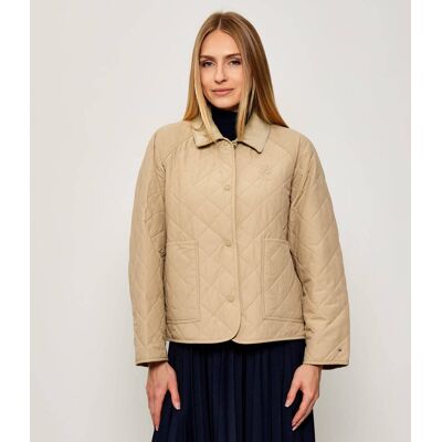 Tommy Hilfiger Kurtka Oversize fit beżowy S/M Tommy Hilfiger Kurtka Oversize fit beżowy S/M