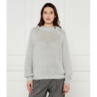 MAX&Co.; Sweter PARIDE Regular Fit z dodatkiem wełny biały L MAX&Co.; Sweter PARIDE Regular Fit z dodatkiem wełny biały L