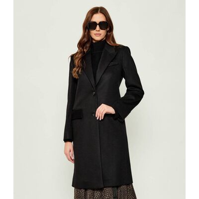 Boss BLACK Wełniany płaszcz Classin czarny 42 Boss BLACK Wełniany płaszcz Classin czarny 42