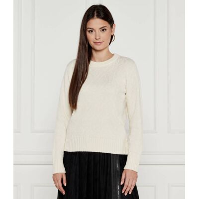 Joop! Sweter Regular Fit z dodatkiem wełny ecru 42 Joop! Sweter Regular Fit z dodatkiem wełny ecru 42
