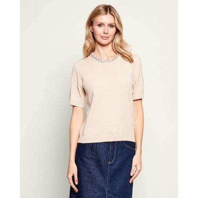 Joop! Sweter Krissi Regular Fit z dodatkiem wełny i kaszmiru beżowy 36 Joop! Sweter Krissi Regular Fit z dodatkiem wełny i kaszmiru beżowy 36