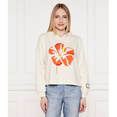 Marc Cain Bluza Relaxed fit ecru 38 Marc Cain Bluza Relaxed fit ecru 38