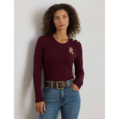 Polo Ralph Lauren LAUREN RALPH LAUREN Sweter Slim Fit bordowy L Polo Ralph Lauren LAUREN RALPH LAUREN Sweter Slim Fit bordowy L