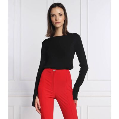 Patrizia Pepe Sweter Regular Fit czarny XL Patrizia Pepe Sweter Regular Fit czarny XL