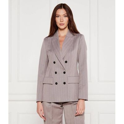 Marc Cain Marynarka Oversize fit z dodatkiem wełny beżowy 38 Marc Cain Marynarka Oversize fit z dodatkiem wełny beżowy 38